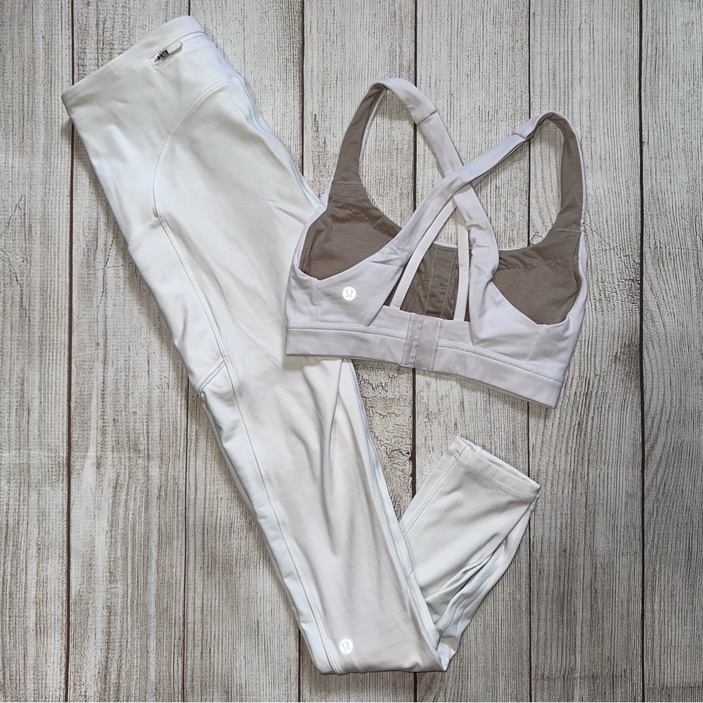 Lululemon White Workout Set